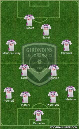 FC Girondins de Bordeaux Formation 2013