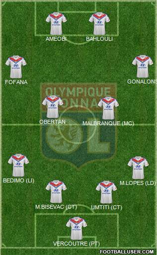 Olympique Lyonnais Formation 2013