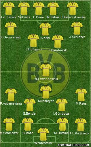 Borussia Dortmund Formation 2013