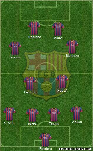 F.C. Barcelona Formation 2013