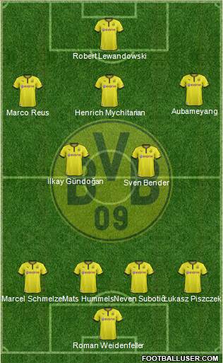 Borussia Dortmund Formation 2013