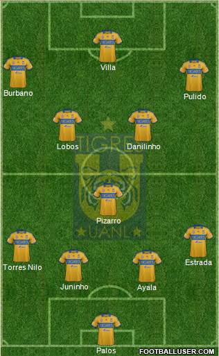 Club Universitario de Nuevo León Formation 2013