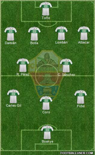 Elche C.F., S.A.D. Formation 2013