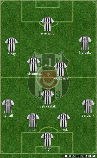 Besiktas JK Formation 2013