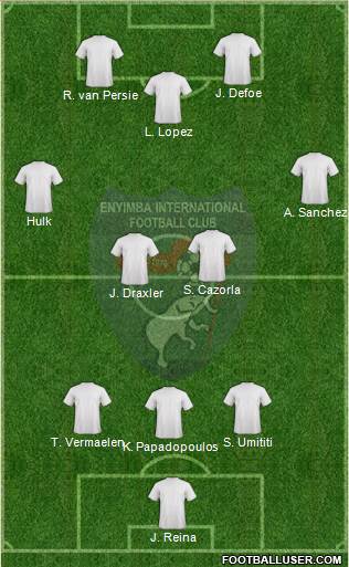 Enyimba International Football Club Formation 2013