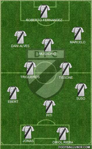 Danubio Fútbol Club Formation 2013