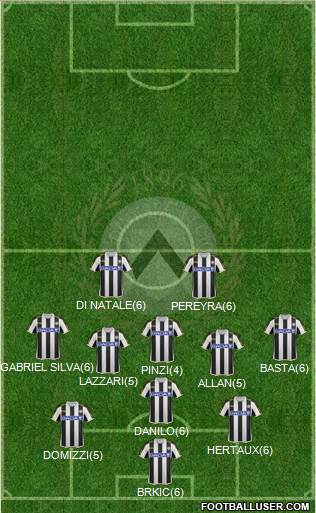 Udinese Formation 2013