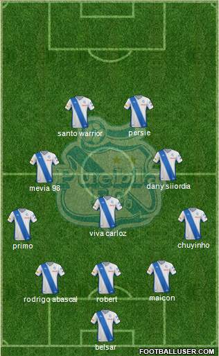 Club Puebla de la Franja football formation