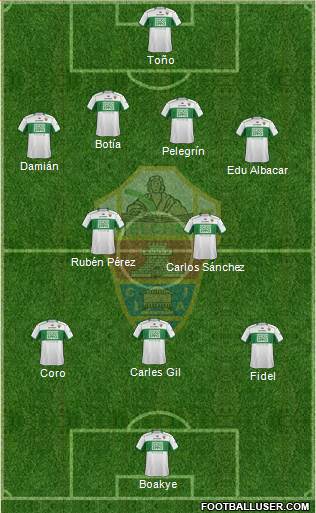 Elche C.F., S.A.D. Formation 2013