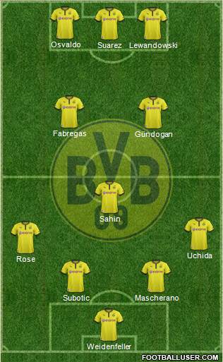 Borussia Dortmund Formation 2013