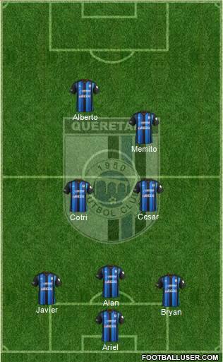 Club de Fútbol Gallos Blancos Formation 2013