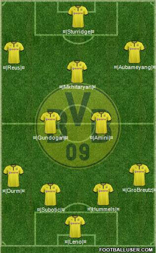 Borussia Dortmund Formation 2013