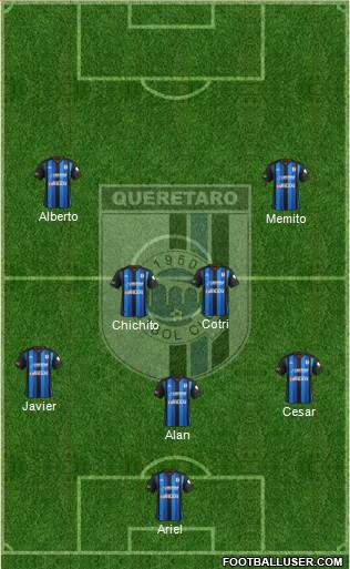 Club de Fútbol Gallos Blancos Formation 2013