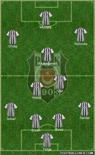 Besiktas JK Formation 2013