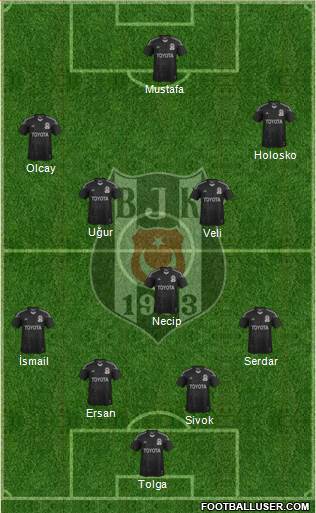 Besiktas JK Formation 2013