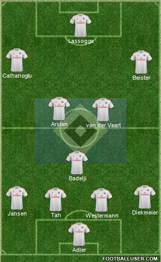 Hamburger SV Formation 2013