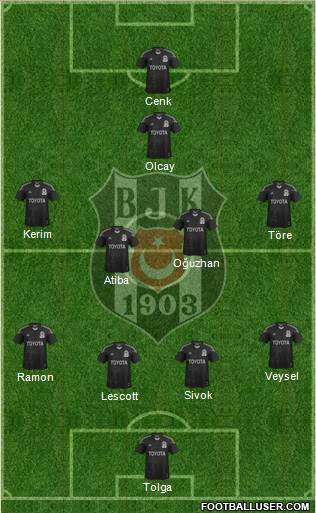 Besiktas JK Formation 2013