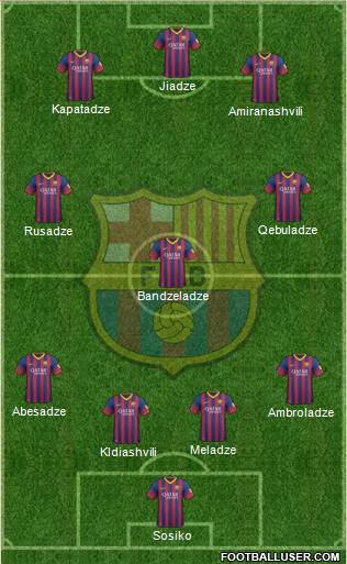 F.C. Barcelona Formation 2013