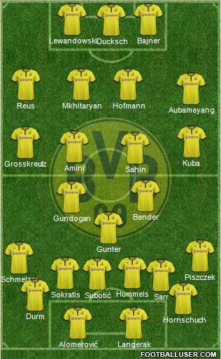 Borussia Dortmund Formation 2013