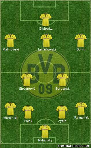 Borussia Dortmund Formation 2013