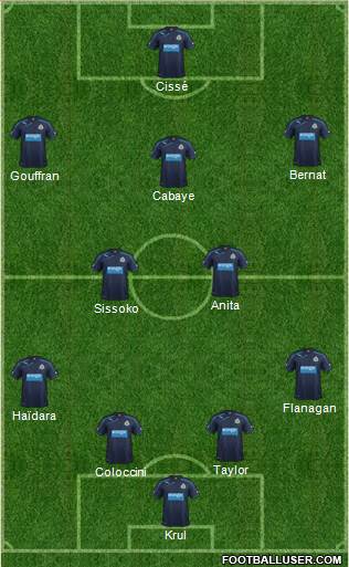 Newcastle United Formation 2013