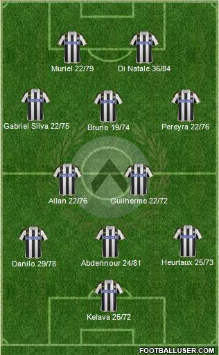 Udinese Formation 2013