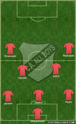 All Boys Formation 2013
