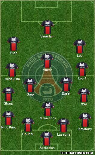 Paris Saint-Germain Formation 2013