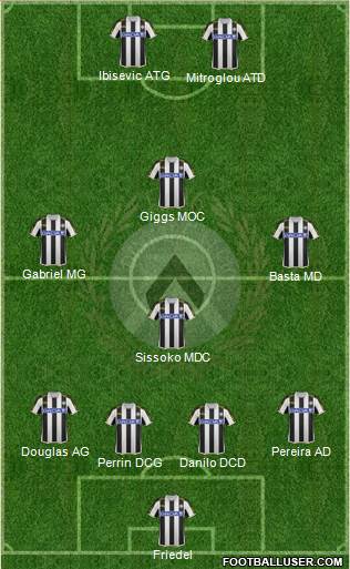 Udinese Formation 2013