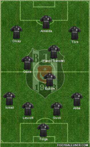 Besiktas JK Formation 2013