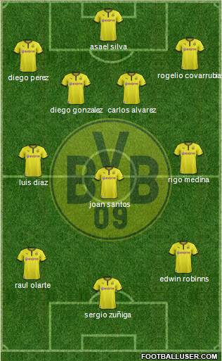 Borussia Dortmund Formation 2013