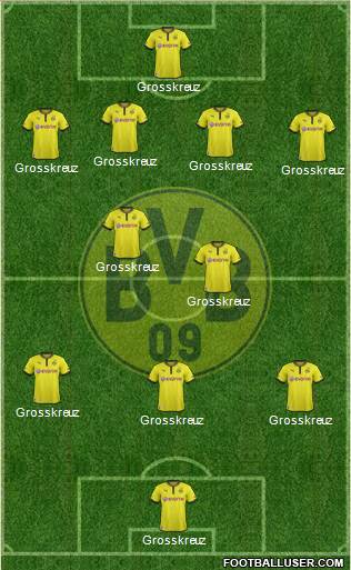 Borussia Dortmund Formation 2013