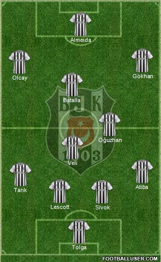 Besiktas JK Formation 2013