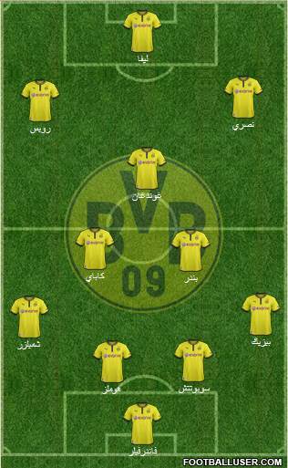 Borussia Dortmund Formation 2013