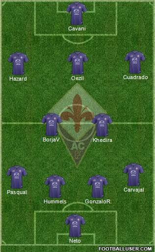 Fiorentina Formation 2013