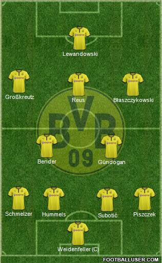Borussia Dortmund Formation 2013