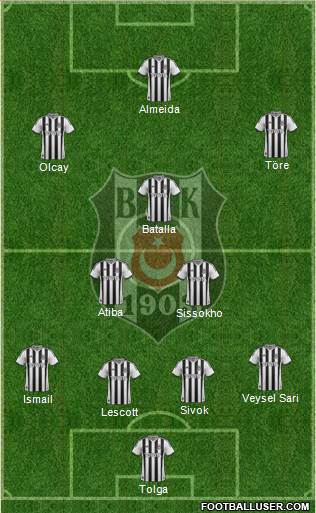 Besiktas JK Formation 2013