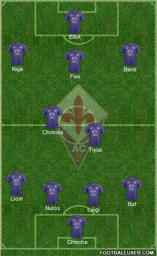 Fiorentina Formation 2013