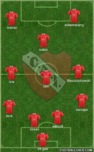 Independiente Formation 2013