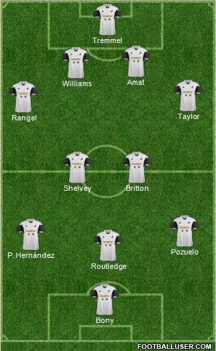 Swansea City Formation 2013