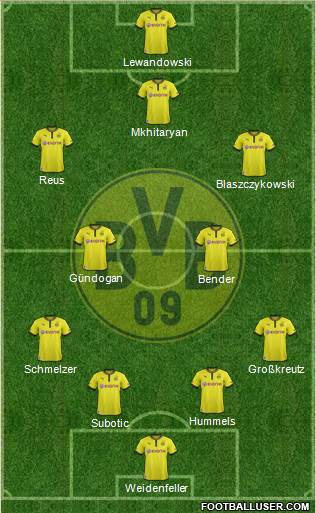 Borussia Dortmund Formation 2013