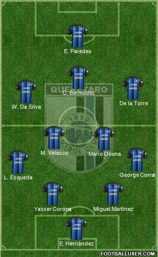 Club de Fútbol Gallos Blancos Formation 2013