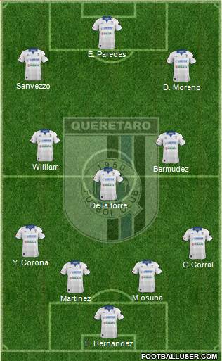 Club de Fútbol Gallos Blancos Formation 2013