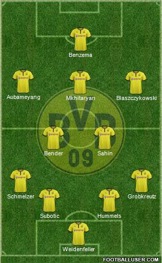 Borussia Dortmund Formation 2013