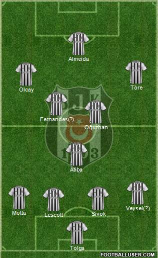 Besiktas JK Formation 2013