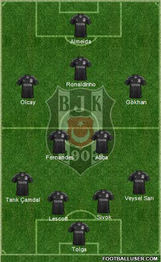 Besiktas JK Formation 2013