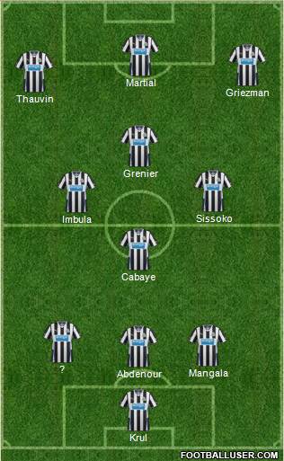 Newcastle United Formation 2013