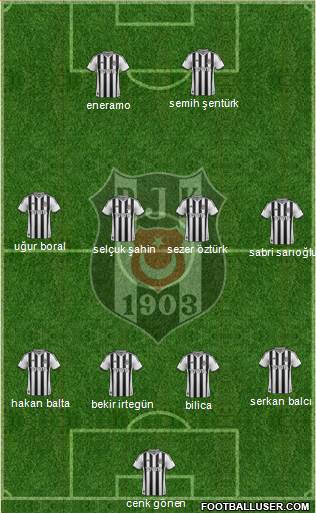 Besiktas JK Formation 2013