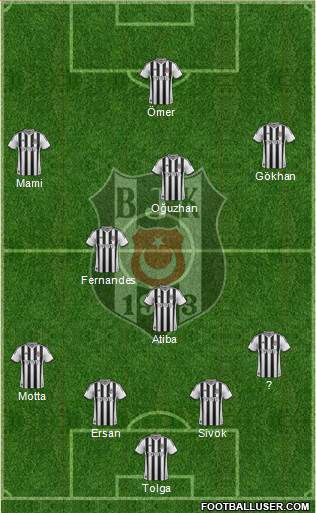 Besiktas JK Formation 2013