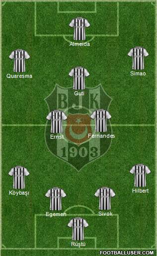 Besiktas JK Formation 2013